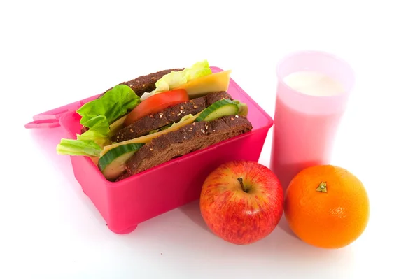 Scatola pranzo sana — Foto Stock