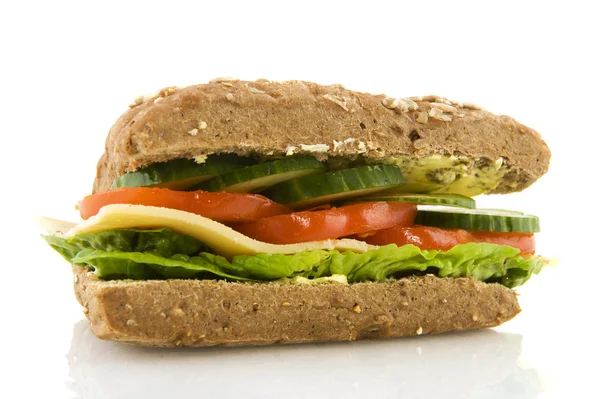 Здоровий бутерброд з цільною їжею — стокове фото