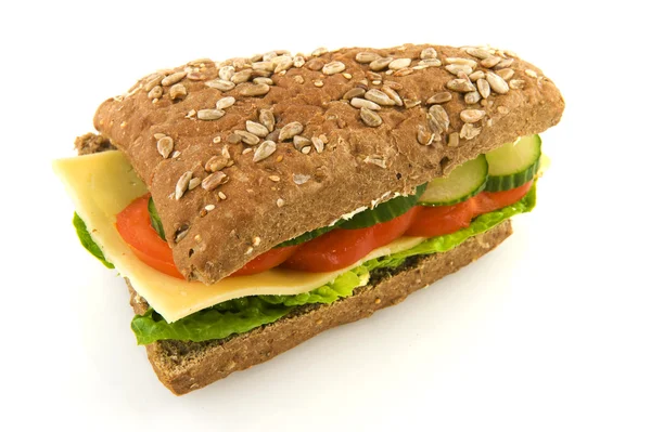 Zdrowy posiłek cała kanapkę — Zdjęcie stockowe