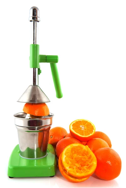 橙色榨汁机 — 图库照片