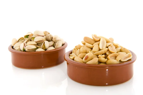 Pistachios and peanuts — Stock Photo, Image