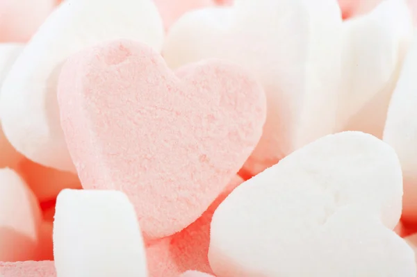 Cuore di caramelle rosa — Foto Stock