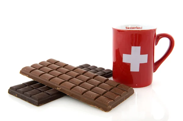 Schokolade aus der Schweiz — Stockfoto