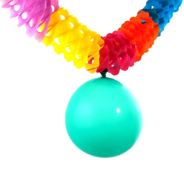 Balão e guirlanda — Fotografia de Stock