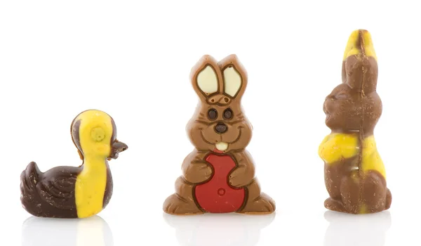 Animales de Pascua de chocolate —  Fotos de Stock