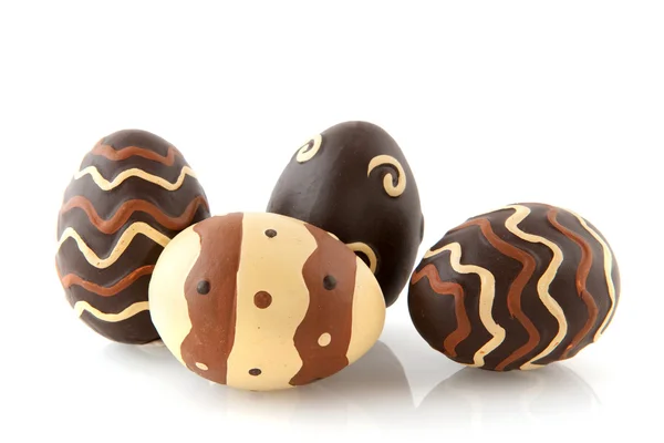 Schokoladen-Ostereier — Stockfoto