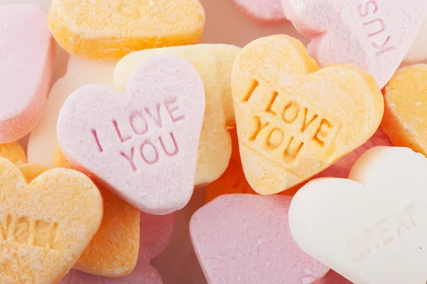 Amo-te corações doces — Fotografia de Stock