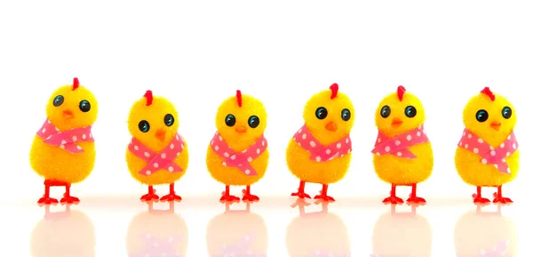 Funny easter chicks — Stock Photo, Image
