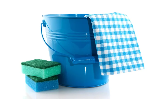 Cleaning in blue — Stock Photo, Image