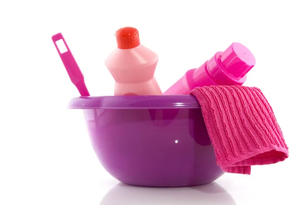 Καθαρισμός σε ροζ χρώμα — Φωτογραφία Αρχείου