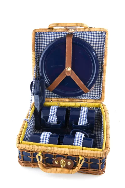 Picnic suitcase — Stock Photo, Image