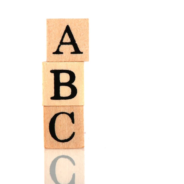 Блоки в ABC — стоковое фото
