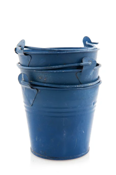 蓝色水桶 — 图库照片