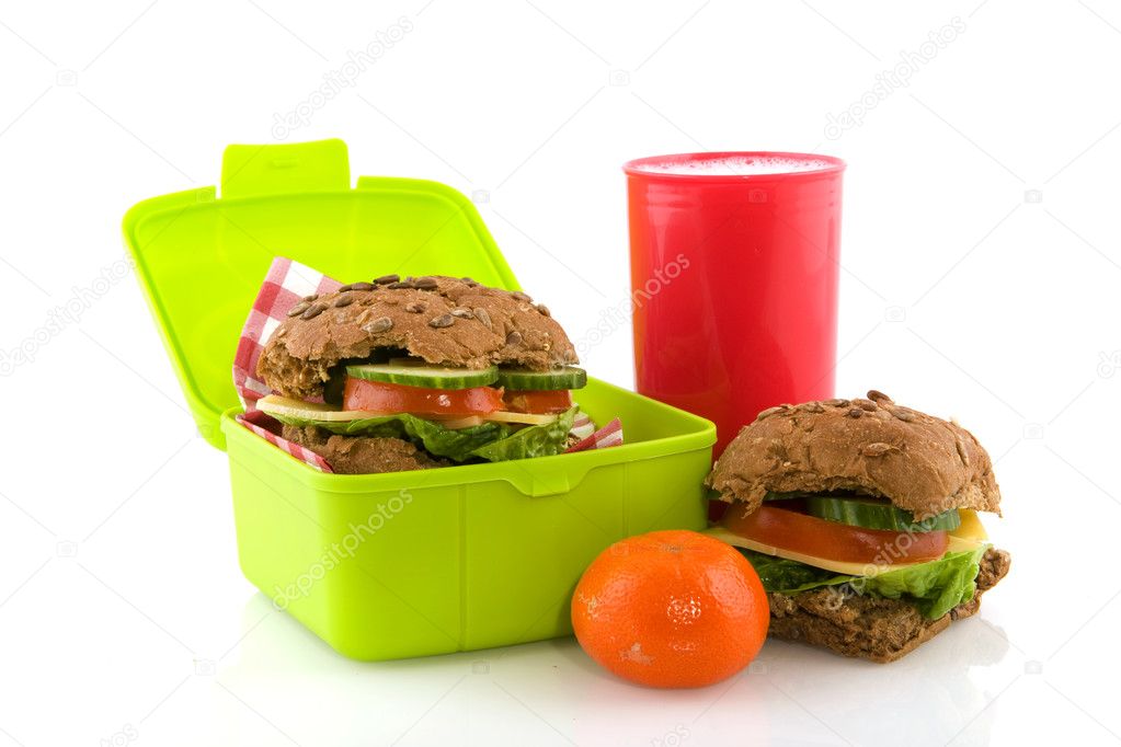 Healthy take away lunch box