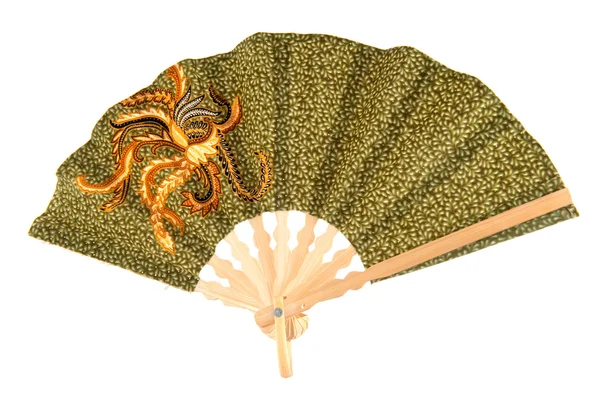 Ручной вентилятор Batik — стоковое фото
