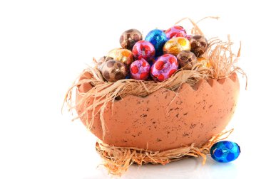 Chocolate easter eggs clipart