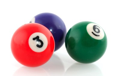 Billiard balls clipart