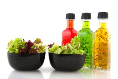 Salad and dressing clipart