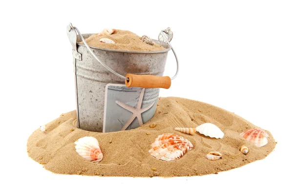 Beach bucket — Stock Photo, Image