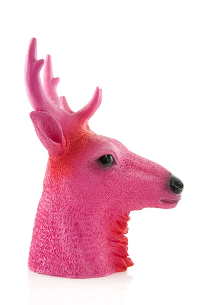 Pink head of a deer — Stock Photo, Image