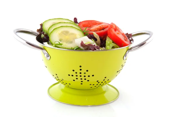 Salad and dressing — Stock Photo, Image