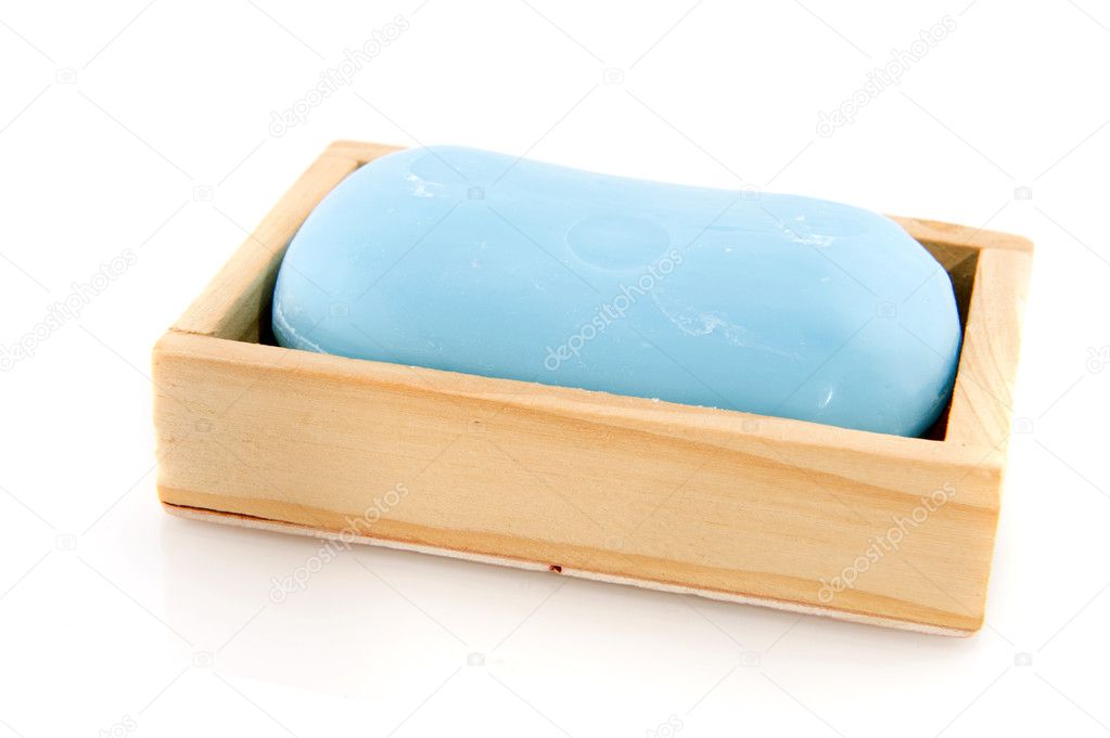 Blue bar soap