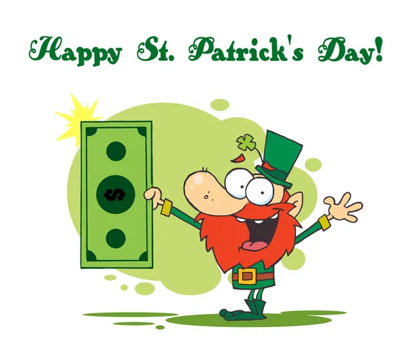 Happy St Patrick je den, pozdrav — Stock fotografie