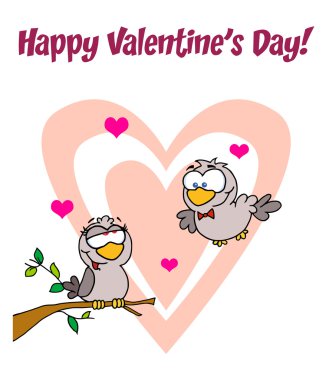 Two Loving Birds clipart