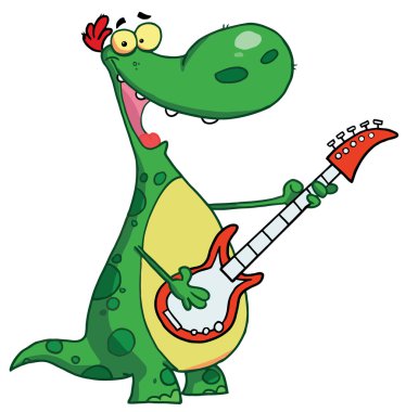 dinozor bir gitar çalar