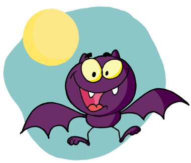 Happy bat clipart