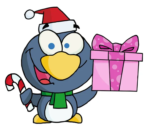 Christmas-pingvin — Stockfoto