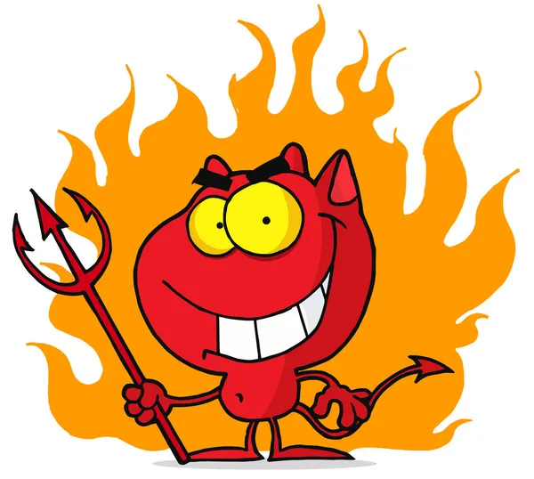 Cartoon halloween devil — Stock Photo, Image