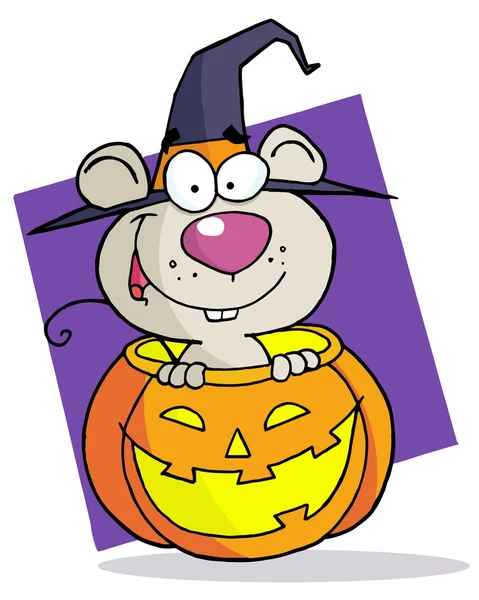 Cartoon character halloween mouse — Stock Photo, Image