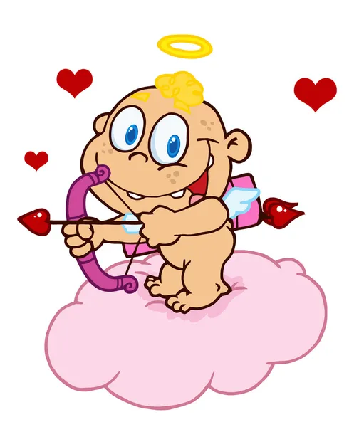 Feliz bebê Cupido — Fotografia de Stock