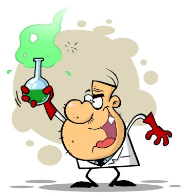 Crazy Scientist clipart