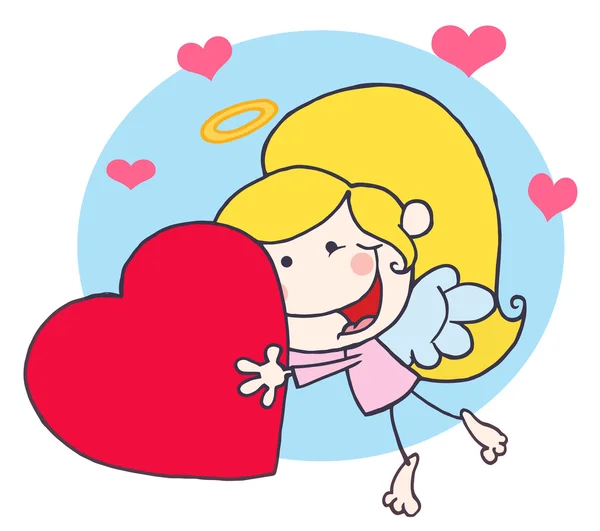 Pinne Cupid Girl — Stockfoto