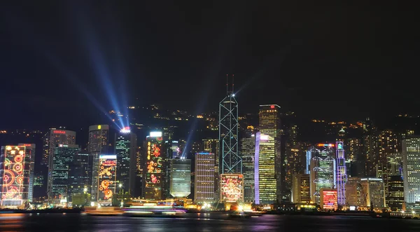 Hong Kong 's Vue de nuit — Photo