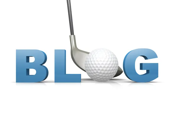 Golf Blog — Stock Photo, Image