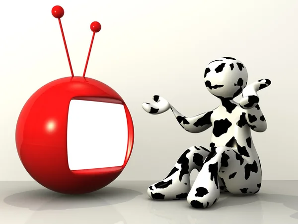 Teveel televisie — Stockfoto