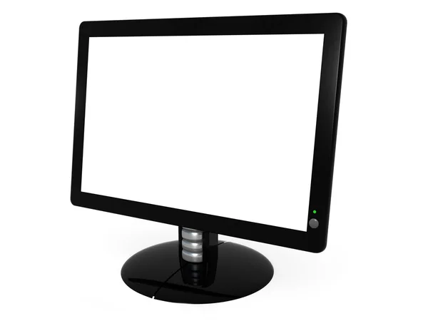 Černý monitor — Stock fotografie