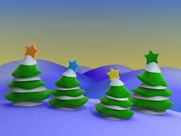 Christmas Scenery — Stock Photo, Image