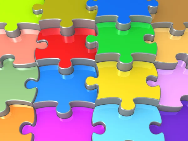 3D Jigsaw Puzzle — Stock Photo, Image