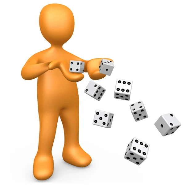 Rolling The Dice — Stock Photo, Image