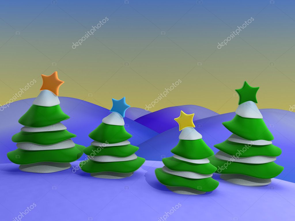 large christmas scenery pictures