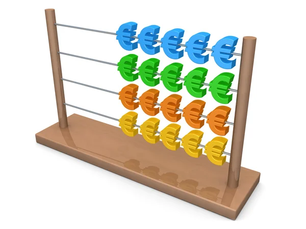Euro-abacus — Stock Fotó