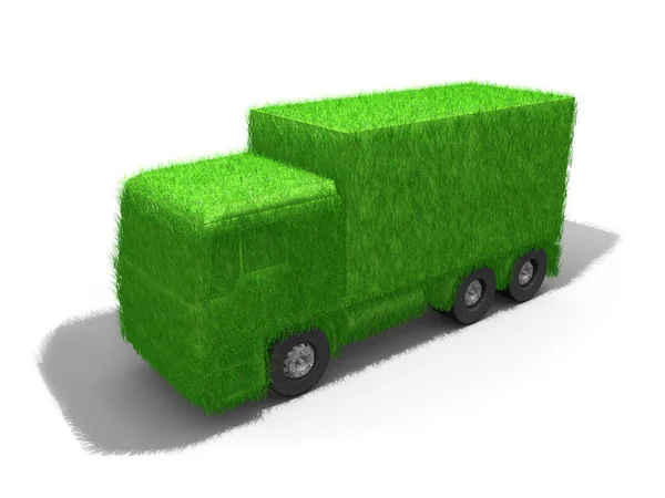 Зелений фургон — стокове фото