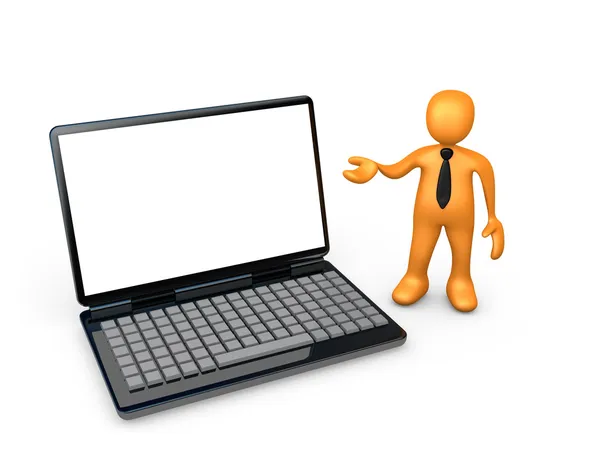Laptop Presentation — Stockfoto