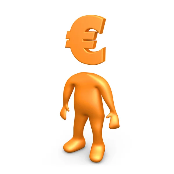 Euro Person — Stock Photo, Image