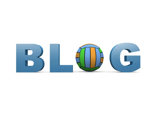 Beachvolleyball-Blog — Stockfoto