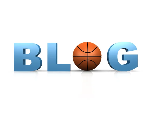 Баскетбольный блог — стоковое фото